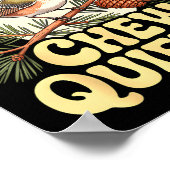 Chew Quieter Funny Bird Saying Poster (Hoek)