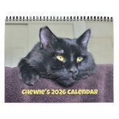 Chewie de Zwarte Kat: 12 maanden Whiskers, Paws, Kalender (Hoes)