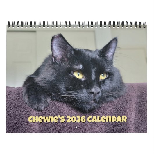 Chewie de Zwarte Kat: 12 maanden Whiskers, Paws, Kalender (Hoes)