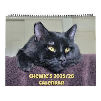 Chewie de Zwarte Kat: 18 Maanden Snorharen, Pootje Kalender