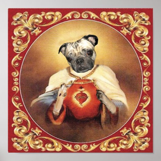 Chewie Sacred Heart Painting Poster (Voorkant)