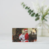 Chewy en Santa Visitekaartje (Staand voorkant)