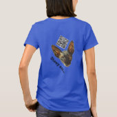 Chewy sez... Bid 4 Kamala. Jersey V-hals T-shirt (Achterkant)