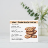 Chewy Snickedoodle Cookies Recept Briefkaart (Staand voorkant)