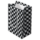 Chex 12-BLACK-WHITE-GIFT BAG m Medium Cadeauzakje (Voorkant Gekanteld)