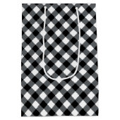 Chex 12-BLACK-WHITE-GIFT BAG m Medium Cadeauzakje (Achterkant)