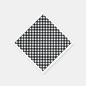 CHEX 12-ZWARTE-WITTE-PAPIERNAPKINS SERVETTEN (Hoek)