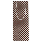 Chex 13-DARK BROWN-WIJN FLACONBAG Wijn Cadeautas (Achterkant)
