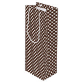 Chex 13-DARK BROWN-WIJN FLACONBAG Wijn Cadeautas (Voorkant Gekanteld)