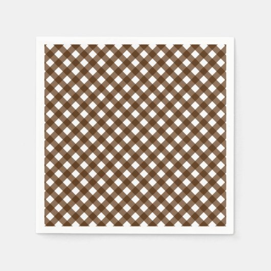CHEX 14-BROWN-PAPIERNAPKINS SERVETTEN (Voorkant)