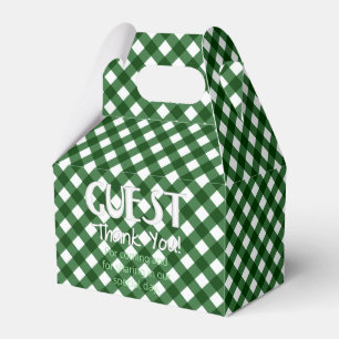 Chex 16-CHRISTMAS GREEN-ARTIJ FAVOR BOX, kabel Bedankdoosjes