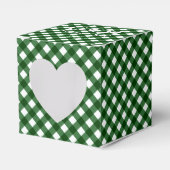 Chex 16-CHRISTMAS GREEN-FAVOR BOX, sq hartdoos Bedankdoosjes (Voorkant Zijde)