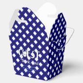 Chex 4-DARK BLUE-PARTY FAVOR BOX, neem stijl uit Bedankdoosjes (Geopend)