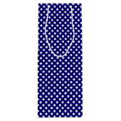 Chex 4-DARK BLUE-WINE FLACON GIFT BAG Wijn Cadeautas (Achterkant)