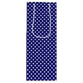 Chex 4-DARK BLUE-WINE FLACON GIFT BAG Wijn Cadeautas (Voorkant)