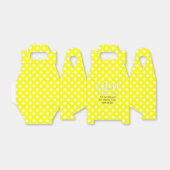 Chex 8-YELLOW-PARTIJ FAVOR BOX, Gable style Bedankdoosjes (Uitgevouwen)