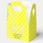 Chex 8-YELLOW-PARTIJ FAVOR BOX, Gable style Bedankdoosjes (Geopend)