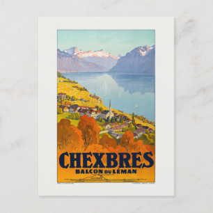 Chexbres Vintage Poster 1923 Briefkaart