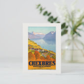 Chexbres Vintage Poster 1923 Briefkaart (Staand voorkant)