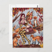 Cheyanna - Autumn Fairy Briefkaart (Voorkant / Achterkant)