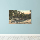 Cheyenne Canyon, Colorado - Uitzicht Stratton Park Canvas Afdruk (Insitu (Houten vloer))