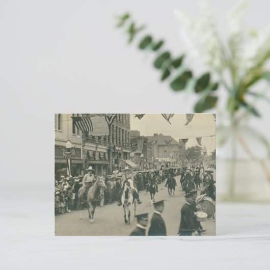 Cheyenne Frontier Days parade. Briefkaart (Staand voorkant)