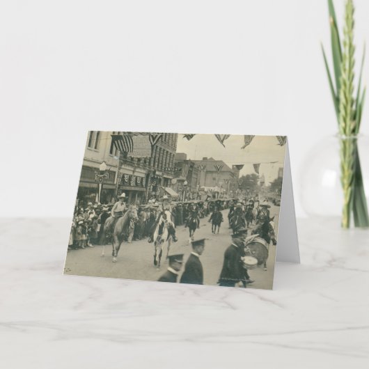 Cheyenne Frontier Days parade. Kaart (Voorkant)