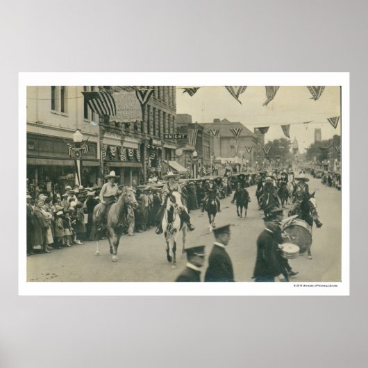 Cheyenne Frontier Days parade. Poster (Voorkant)