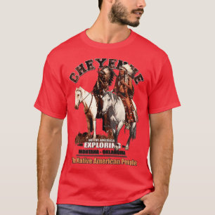 Cheyenne indiaanse natie t-shirt
