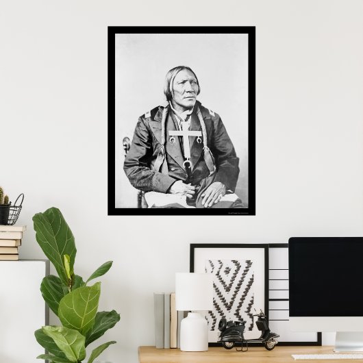 Cheyenne Indian Little Robe 1870 Poster (Thuiskantoor)