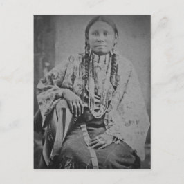 Cheyenne Indian Woman  Stereoview Card Briefkaart