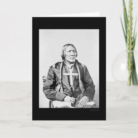 Cheyenne Indiër Weinig Robe 1870 Kaart (Voorkant)