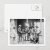 Cheyenne Mannen Omgekeerd met wit Briefkaart (Voorkant / Achterkant)