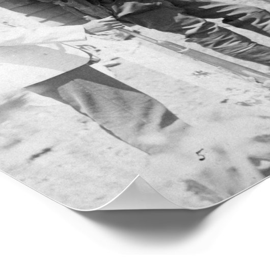 Cheyenne Mannen Omgekeerd met wit Poster (Hoek)