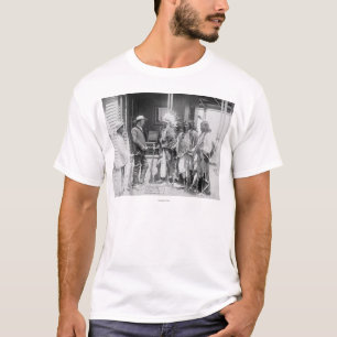 Cheyenne Mannen Omgekeerd met wit T-shirt