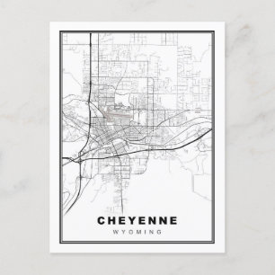 Cheyenne Map Briefkaart