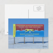 Cheyenne River Reservation Briefkaart (Voorkant / Achterkant)