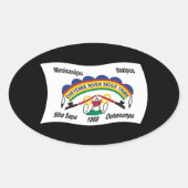 Cheyenne River Sioux Flag Sticker (Voorkant)
