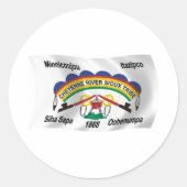 Cheyenne River Sioux Flag Sticker (Voorkant)