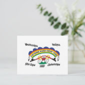 Cheyenne River Sioux-vlag-ansichtkaart Briefkaart (Staand voorkant)