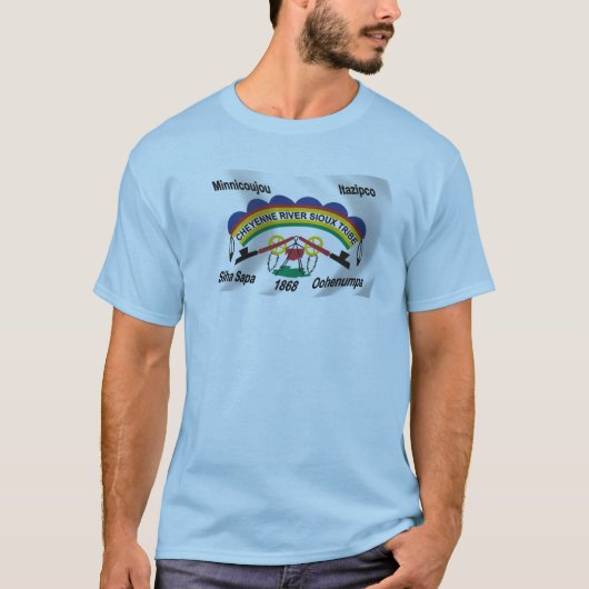 Cheyenne River Sioux Vlag Shirt (Voorkant)