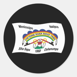 Cheyenne River Sioux Vlag Sticker