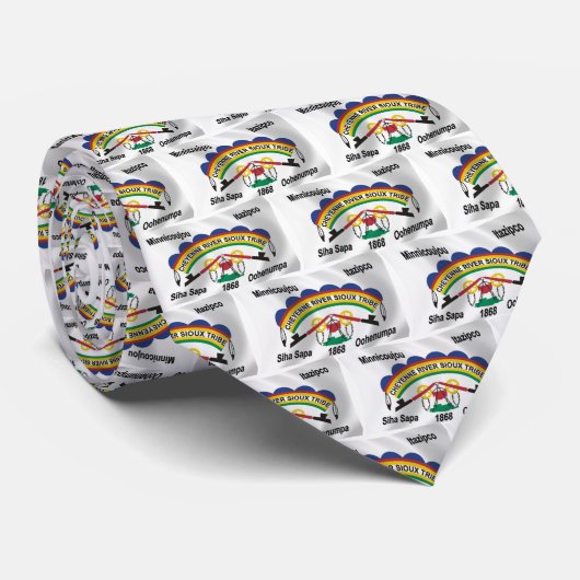 Cheyenne River Sioux Vlagkoord Stropdas (Opgerold)