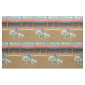 Cheyenne Rodeo Cowboy Saddle Bronc Riding Fabric Stof (Fat Quarter)