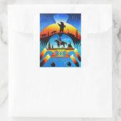 Cheyenne schild vierkante sticker (Tas)