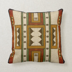 Cheyenne style 1860 parfleche design kussen
