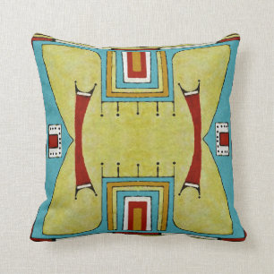 Cheyenne style 1860 parfleche design kussen