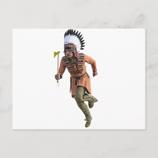 Cheyenne Warrior Chief Running Briefkaart (Voorkant)