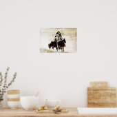 Cheyenne Warriors Canvas afdrukken Poster (Keuken)