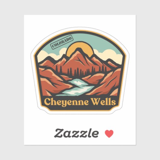 Cheyenne Wells, Colorado Sticker (Vel)